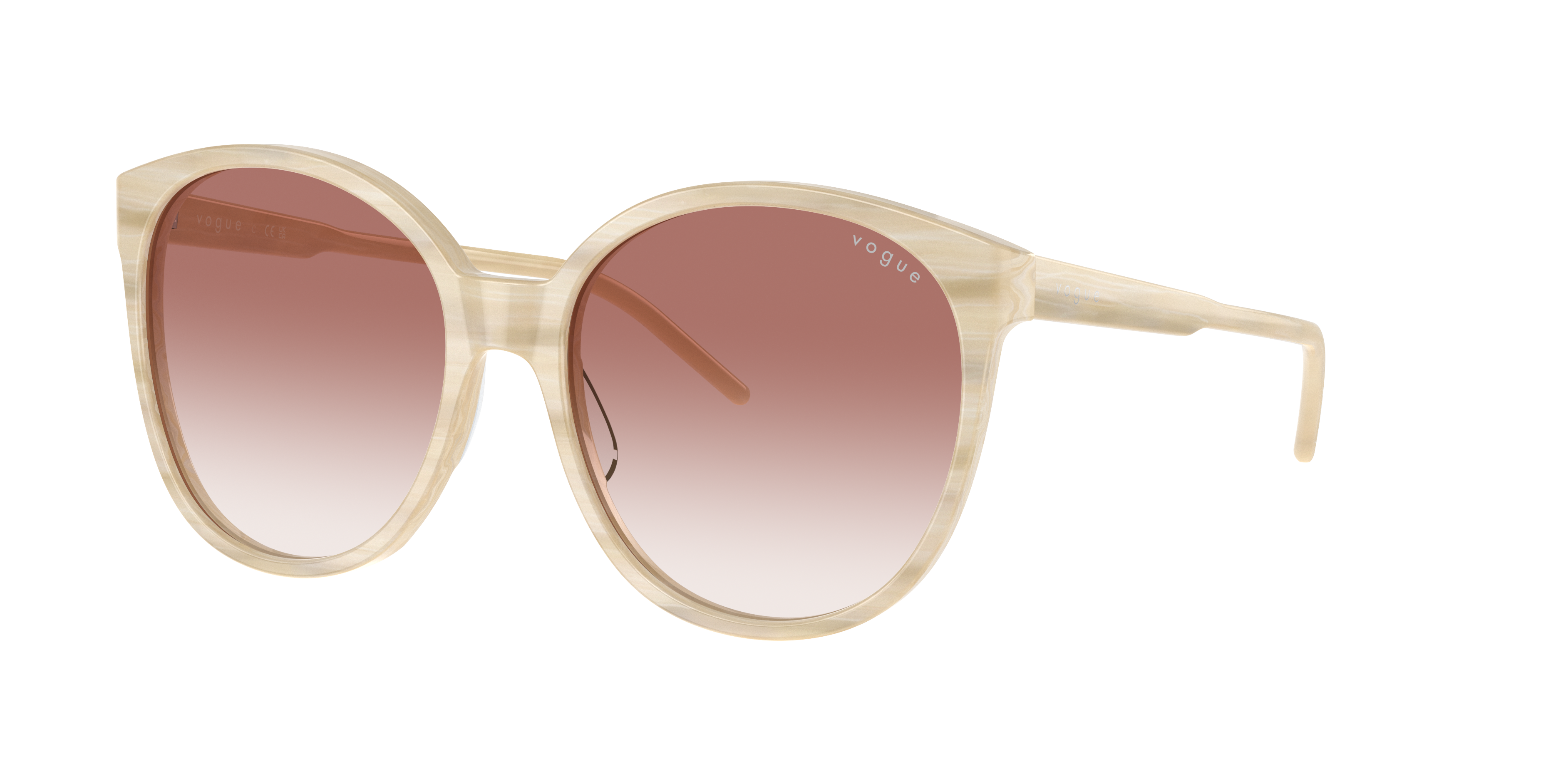Vogue Eyewear Woman Sunglasses Vo5509s In Clear Gradient Pink