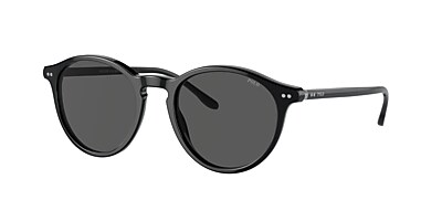 Polo Ralph Lauren PH4193 51 Grey & Shiny Black Sunglasses 