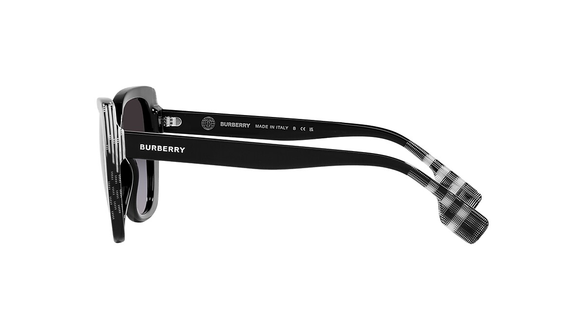 Burberry BE4393 Meryl 54 Grey Gradient & Black/Check White Black 