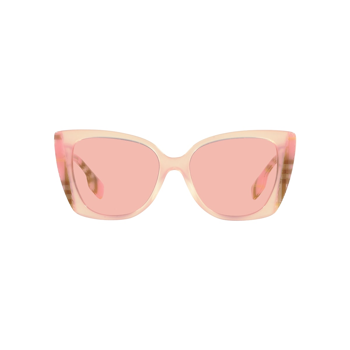 Burberry BE4393 Meryl 54 Light Pink & Pink/Check Pink Sunglasses  