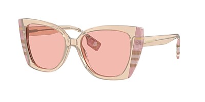 Burberry JB4355 Kids 43 Bronze & Check Pink Sunglasses