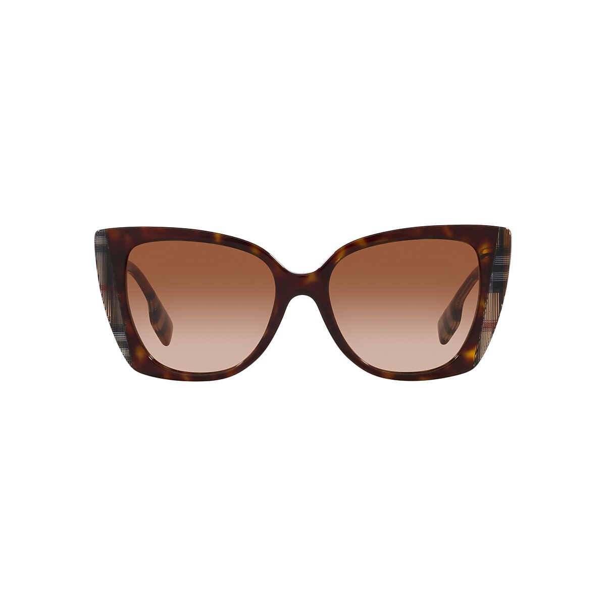 Burberry BE4393 Meryl 54 Braun Verlaufstönung & Dark Havana/Check 