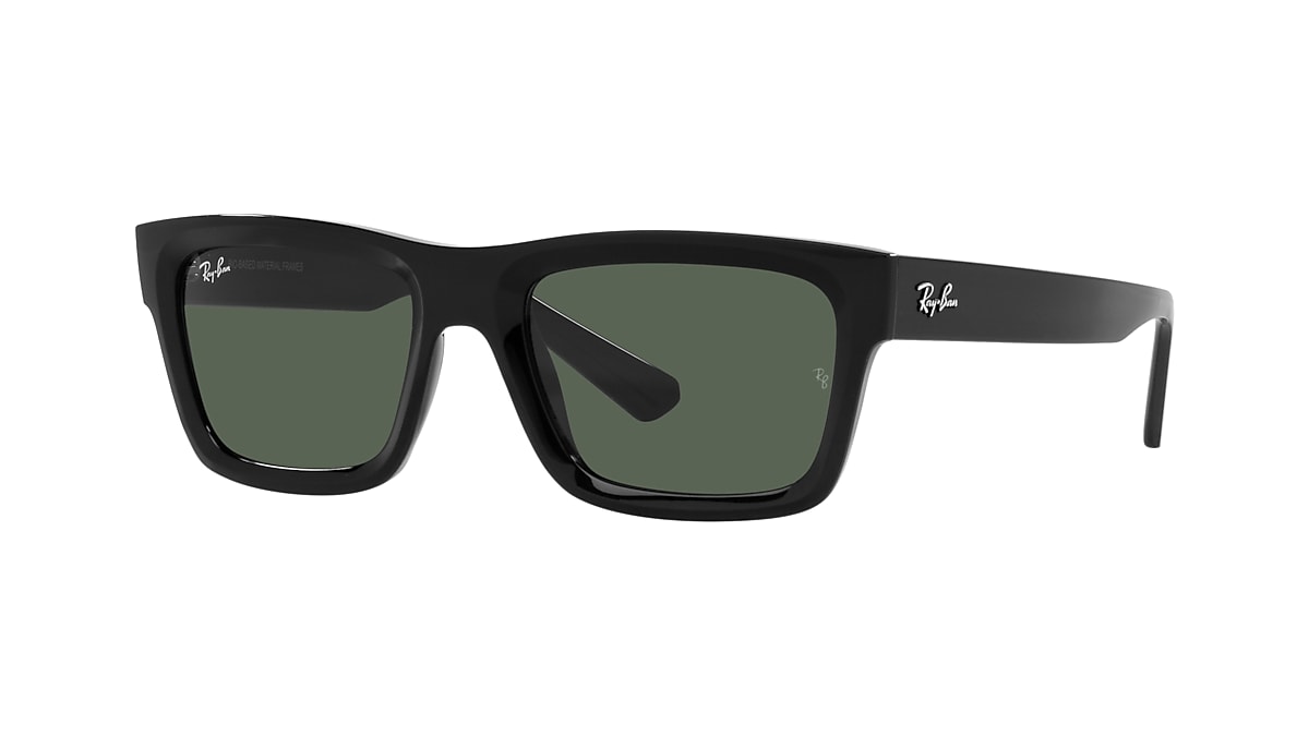 Ray-Ban RB4396 Warren Bio-Based 54 Dark Green & Black Sunglasses | Sunglass Hut