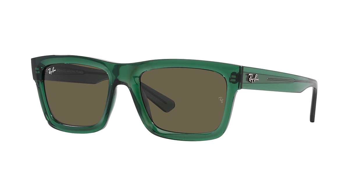 Ray-Ban RB4396 Warren Bio-Based 54 Brown & Transparent Green