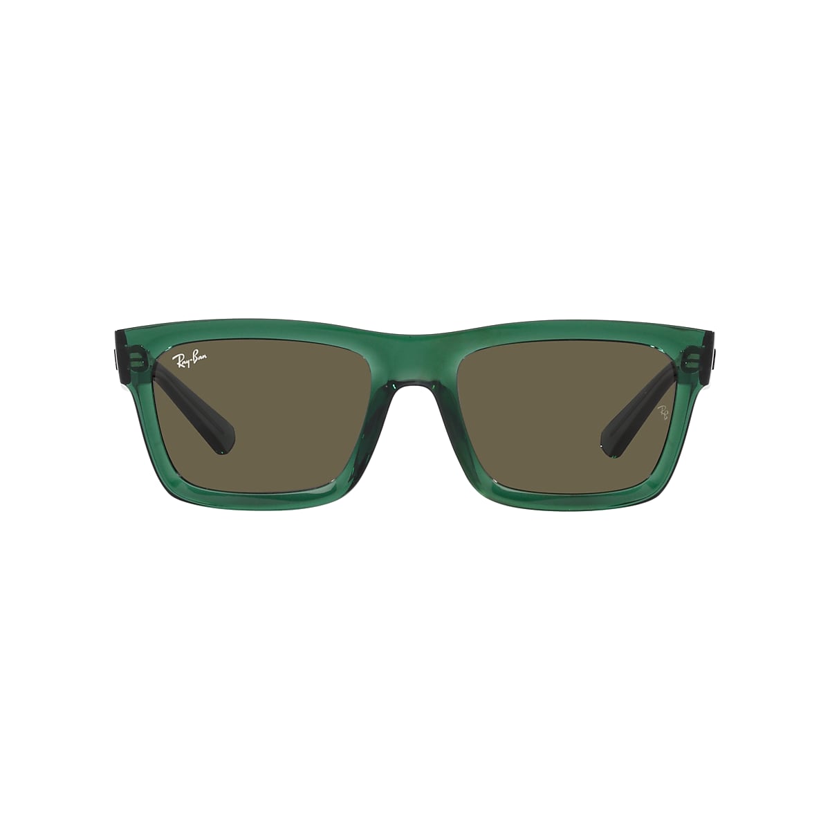 Ray-Ban RB4396 Warren Bio-Based 57 Brown & Transparent Green