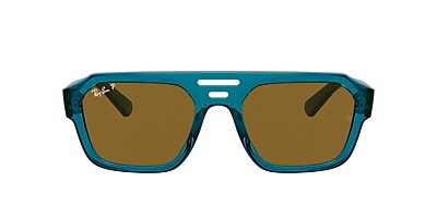 Ray-Ban RB4397 Corrigan Bio-Based 54 Dark Brown & Transparent