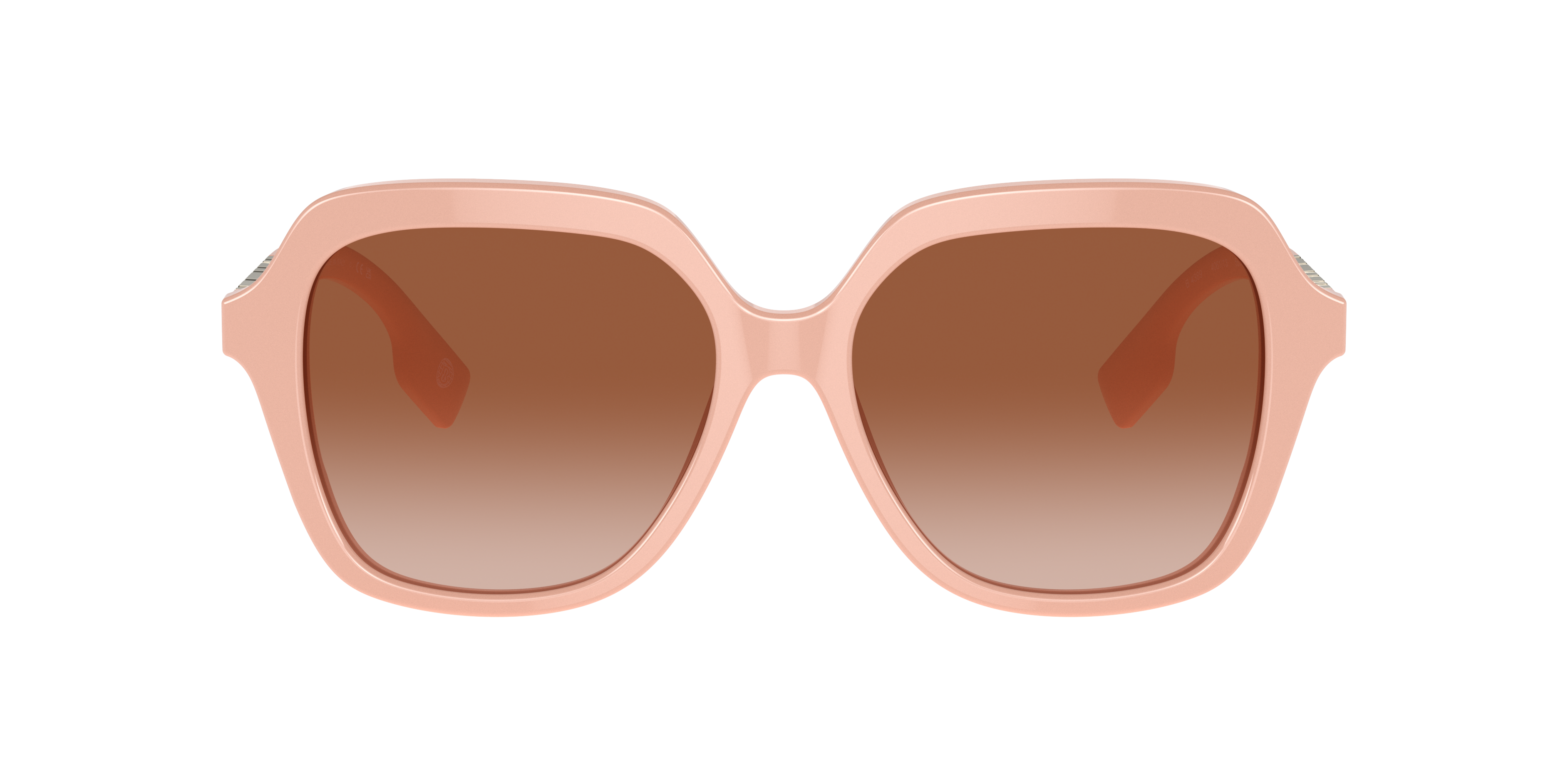Shop Burberry Woman Sunglasses Be4389 Joni In Brown Gradient