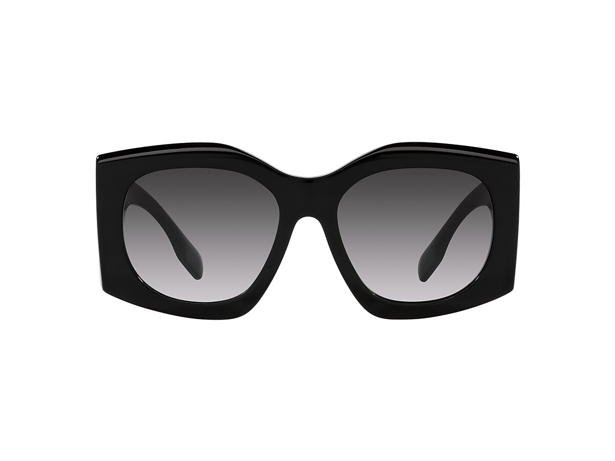 Burberry BE4388U Madeline 55 Grey Gradient & Black Sunglasses 