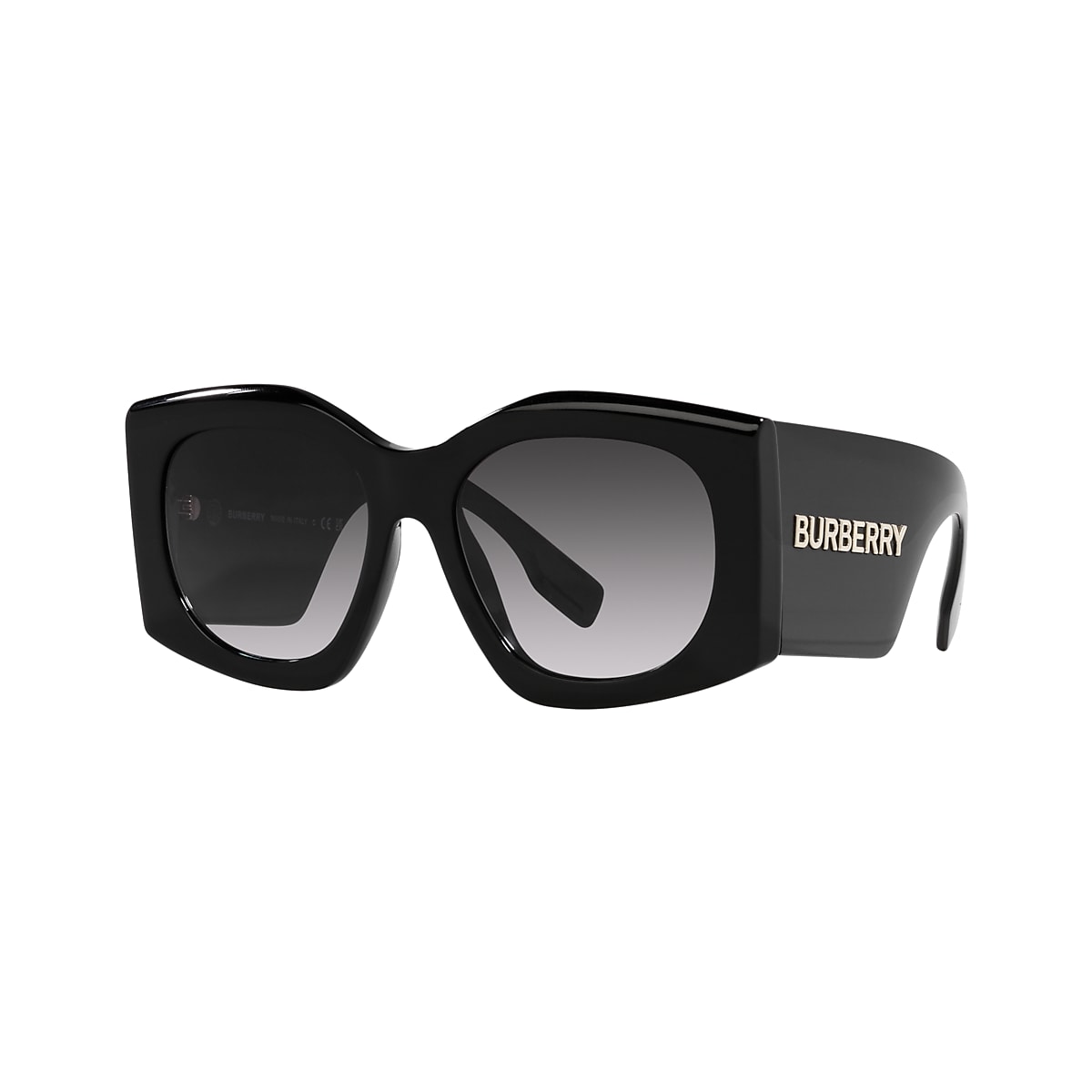 Burberry BE4388U Madeline 55 Grey Gradient & Black Sunglasses 