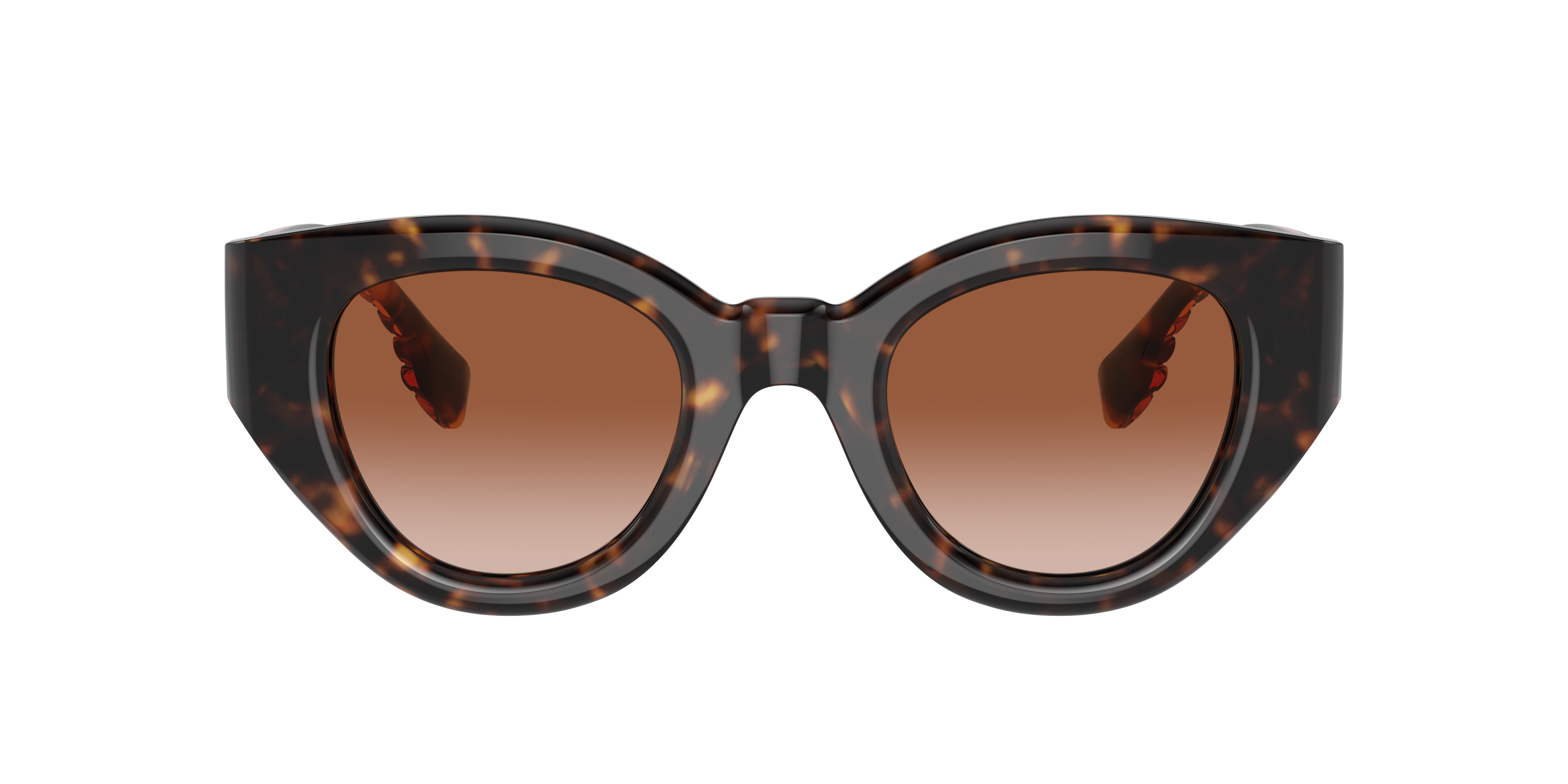 Shop Burberry Woman Sunglass Be4390 Meadow In Brown Gradient