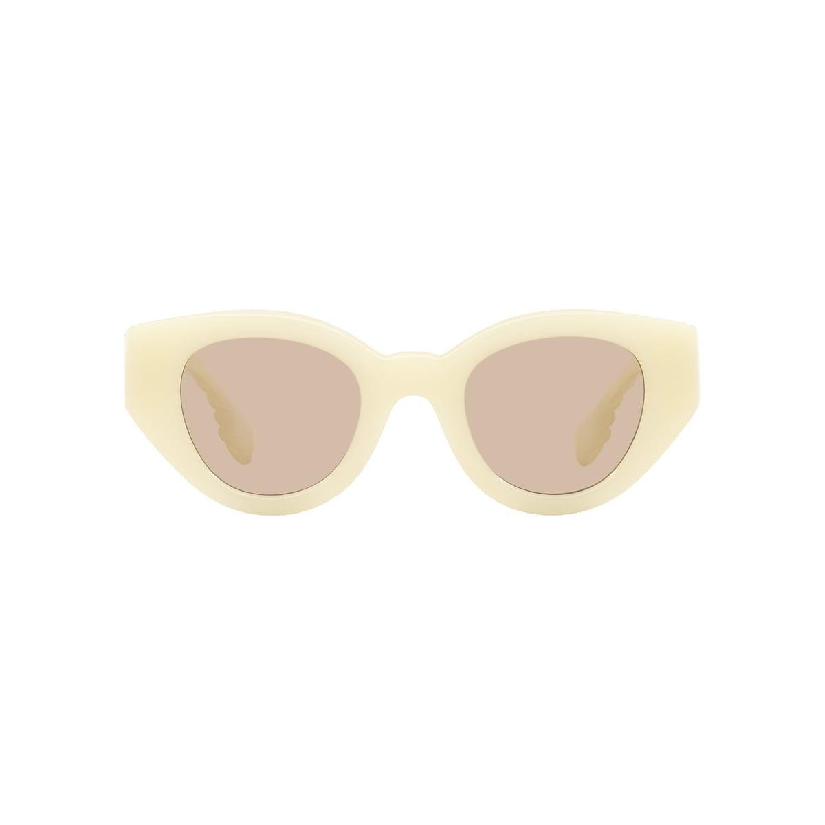 Burberry BE4390 Meadow 47 Light Brown & Ivory Sunglasses  