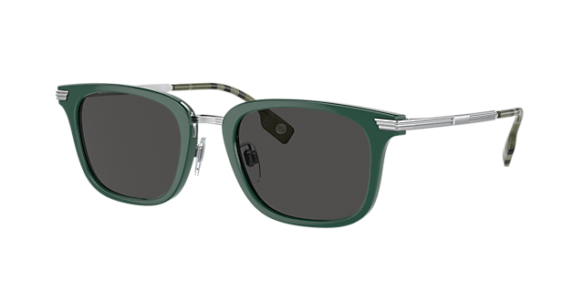 Burberry BE4395 Peter 51 Dark Grey & Green Sunglasses | Sunglass 