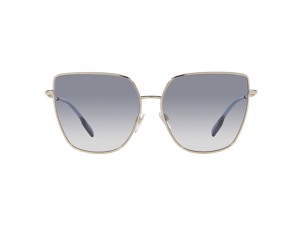 Burberry BE3143 Alexis 61 Clear Gradient Blue & Light Gold 