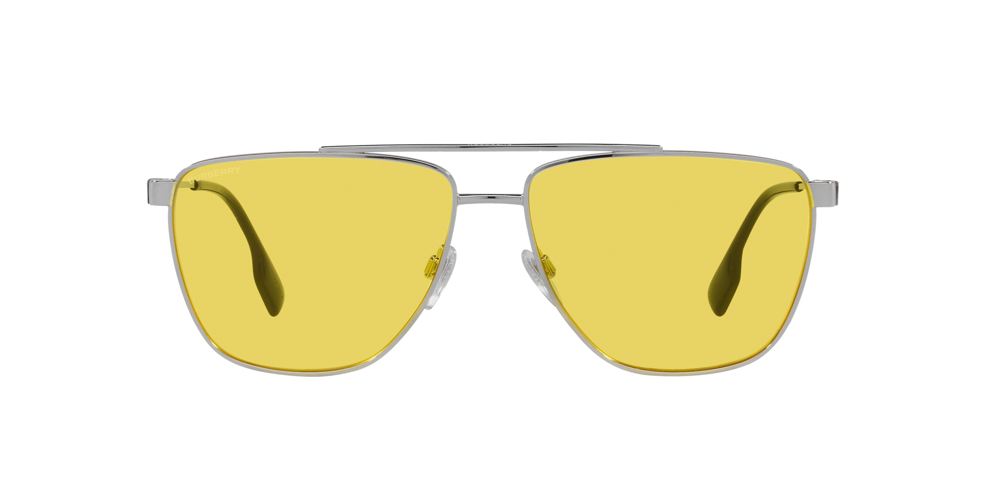 Black Geek-Chic Square Geometric Tinted Sunglasses with Medium Yellow  Sunwear Lenses - Medhi