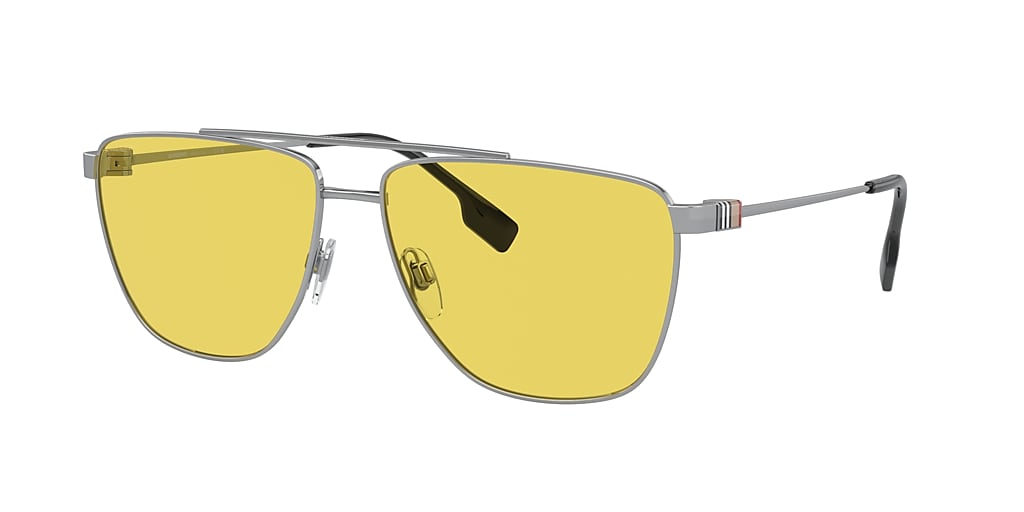 burberry-be3141-blaine-61-yellow-silver-sunglasses-sunglass-hut-usa