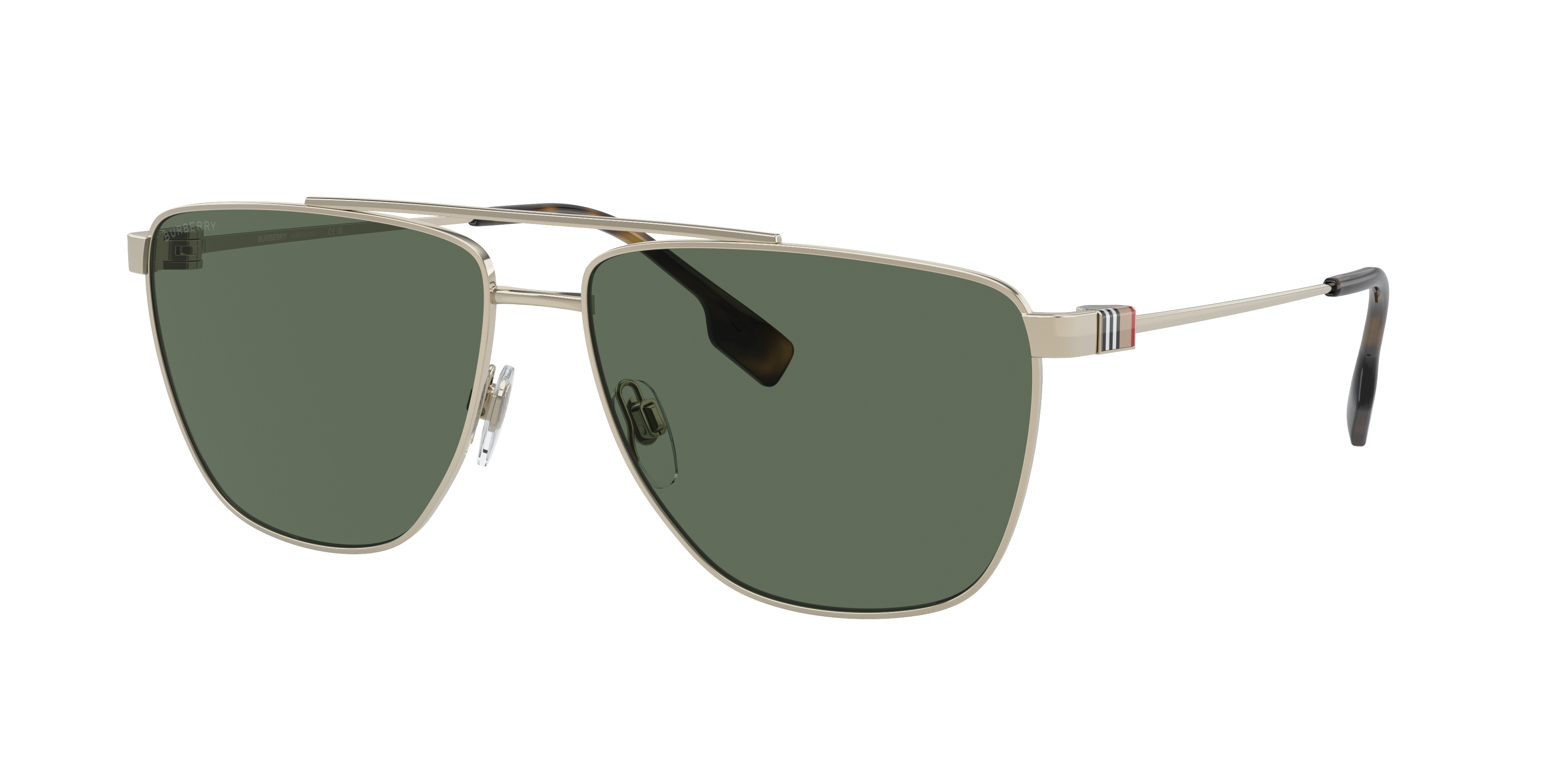 Shop Burberry Man Sunglasses Be3141 Blaine In Dark Green