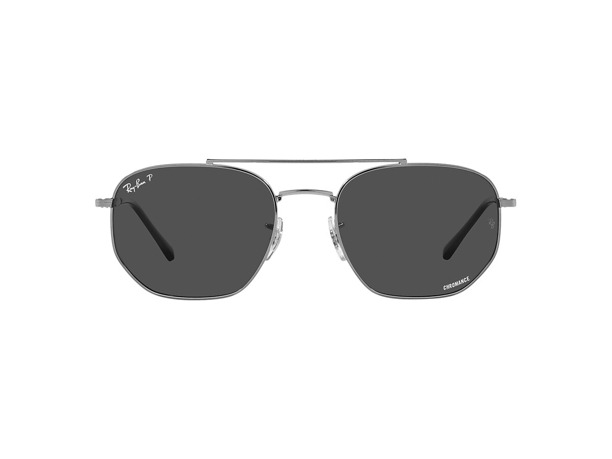 Ray-Ban RB3707 57 Grey & Gunmetal Polarized Sunglasses