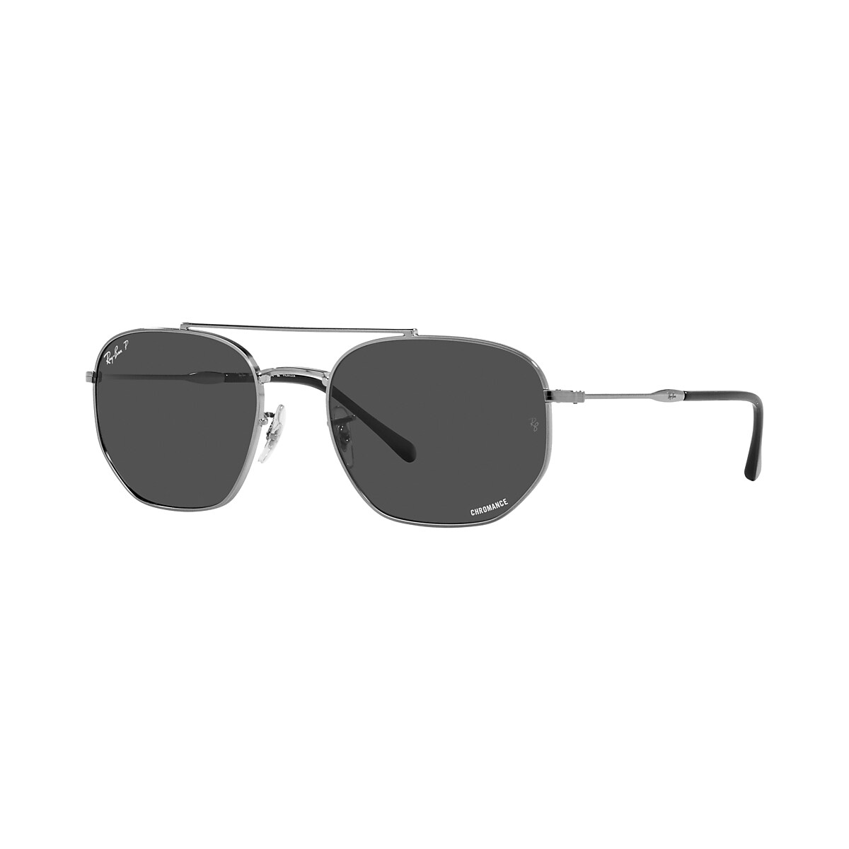 Ray-Ban RB3707 57 Grey & Gunmetal Polarized Sunglasses