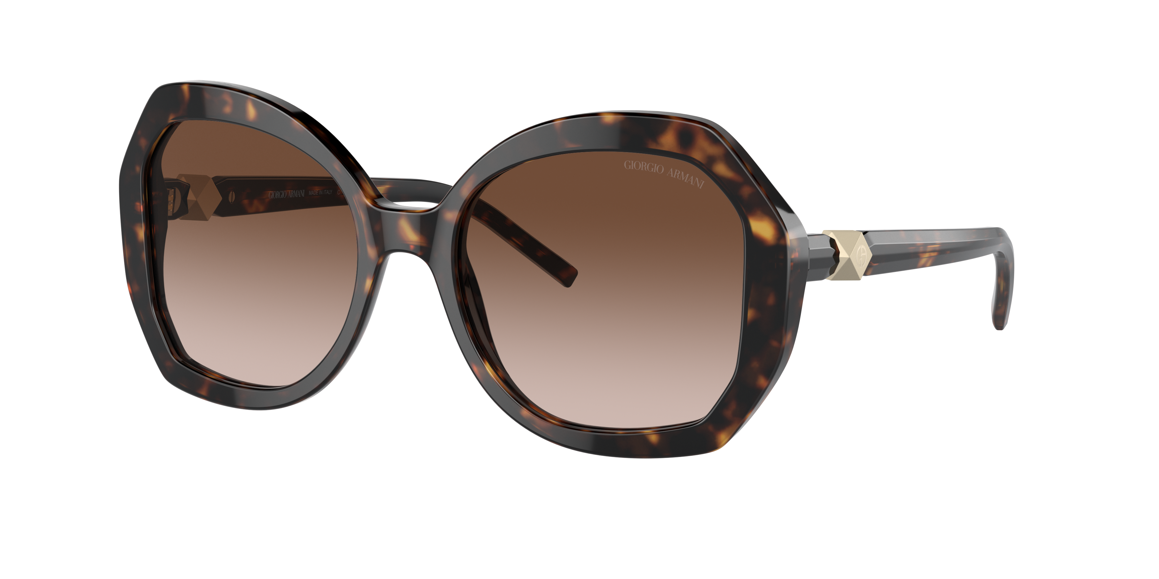 Shop Giorgio Armani Woman Sunglasses Ar8180 In Gradient Brown