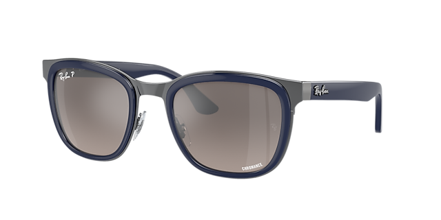 Ray-Ban RB3709 Clyde 53 Dark Grey & Green On Black Sunglasses