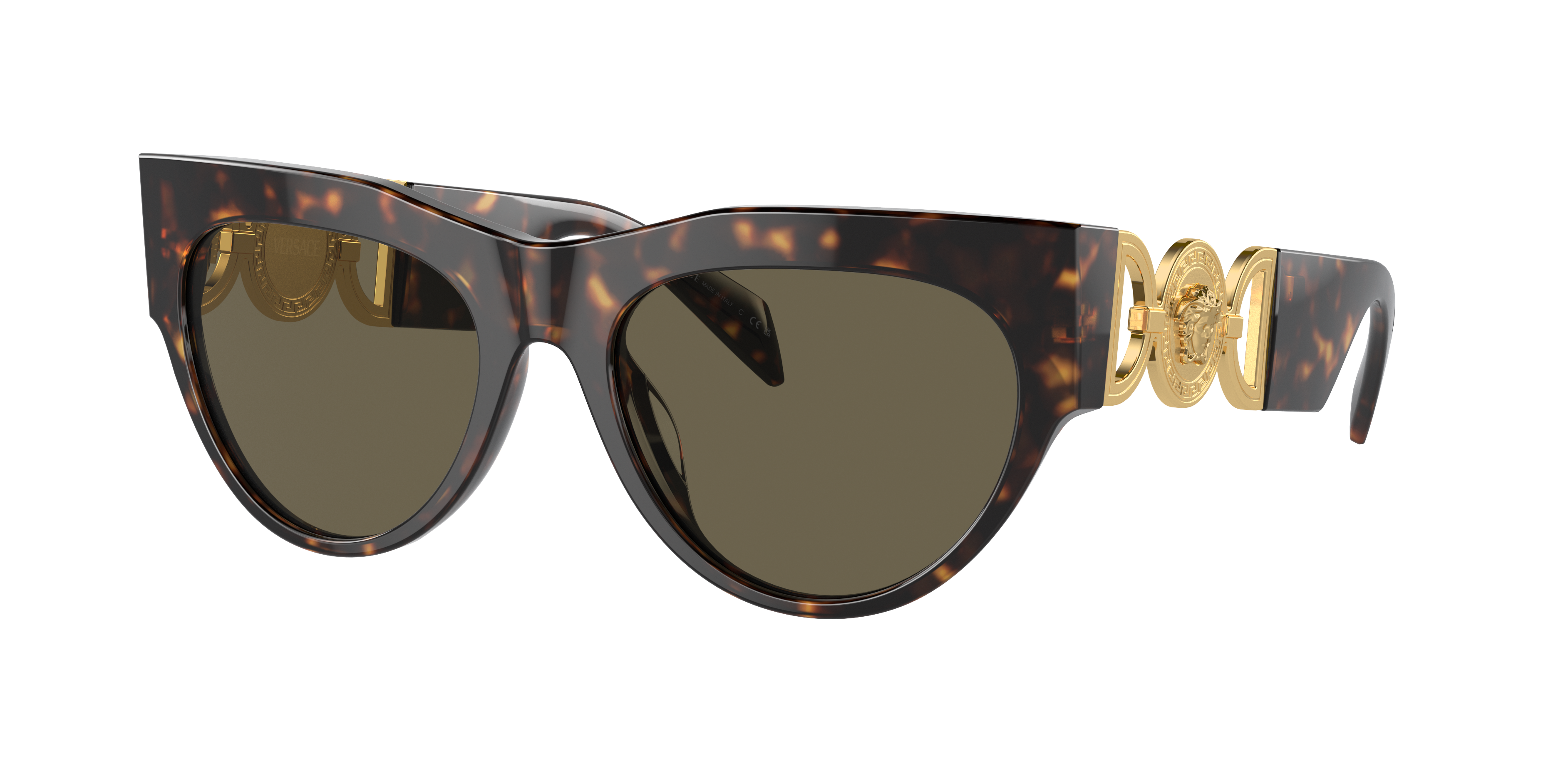 Shop Versace Woman Sunglasses Ve4440u In Brown