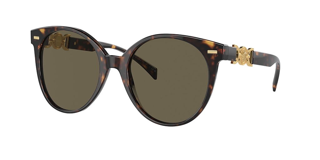 Versace VE4442 55 Brown & Havana Sunglasses | Sunglass Hut USA