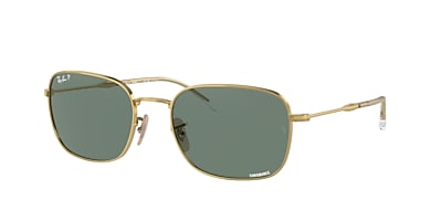 Ray-Ban RB3706 57 Grey & Gold Polarized Sunglasses | Sunglass Hut