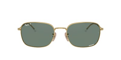 Ray-Ban RB3706 57 Grey & Gold Polarized Sunglasses | Sunglass Hut USA