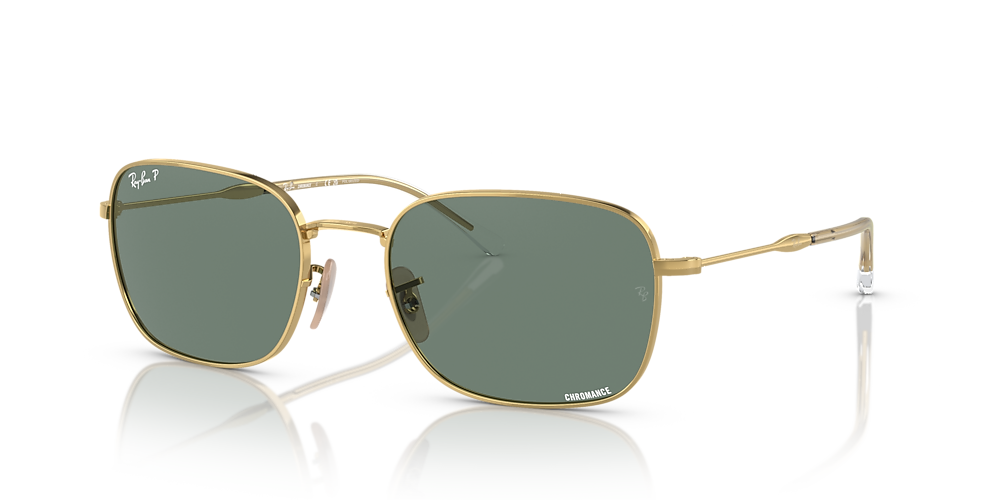 Ray-Ban RB3706 57 Grey & Gold Polarized Sunglasses | Sunglass Hut USA