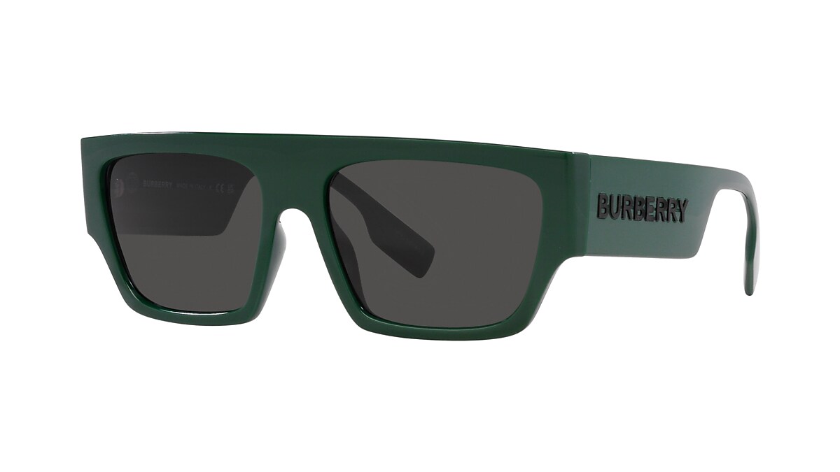 Burberry BE4397U Micah 58 Dark Grey & Green Sunglasses 