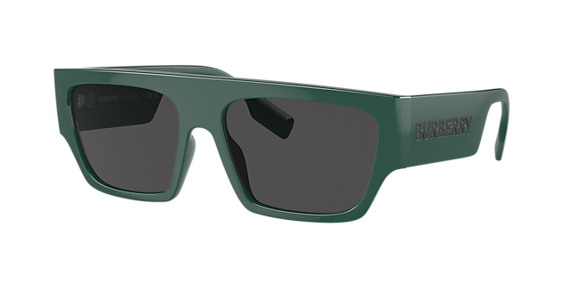 Burberry BE4397U Micah 58 Dark Grey & Green Sunglasses | Sunglass 