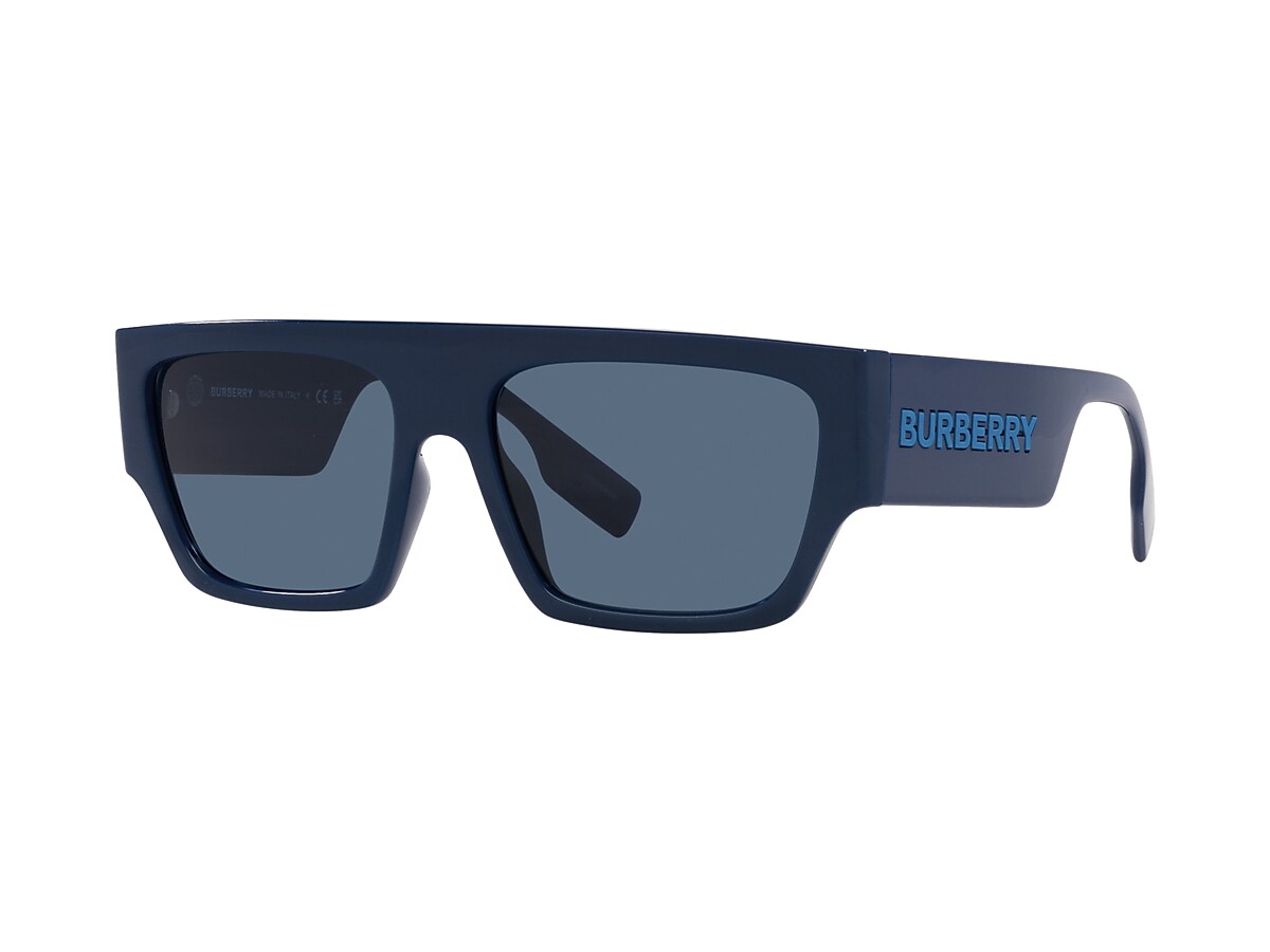 BURBERRY BE4397U Micah Blue - Man Luxury Sunglasses, Dark Blue Lens