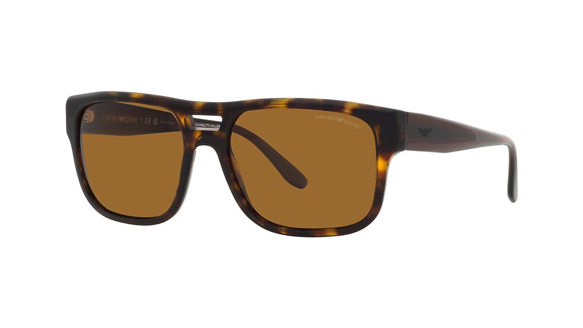 Emporio Armani EA4197 57 Brown Polarized & Havana Polarized  