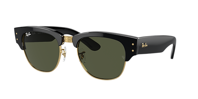 Ray-Ban RB0316S Mega Clubmaster 53 Green & Black On Gold