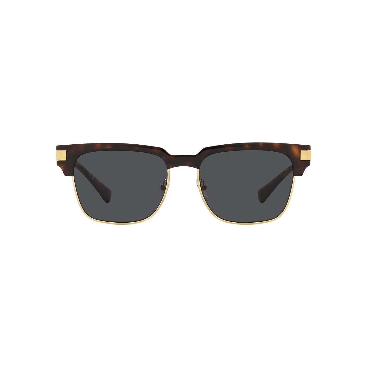 Versace VE4447 55 Dark Grey & Havana Sunglasses | Sunglass Hut USA 