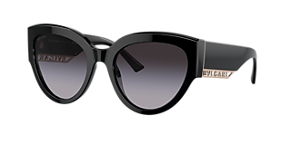 Bvlgari BV8258 55 Grey Gradient & Black Sunglasses | Sunglass Hut USA