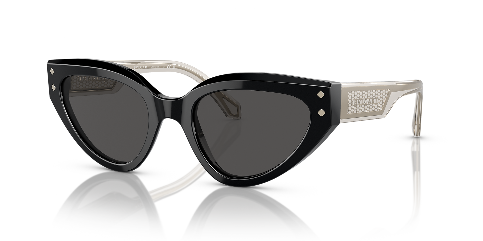 Bvlgari BV8256 53 Dark Grey & Black Sunglasses Sunglass Hut USA
