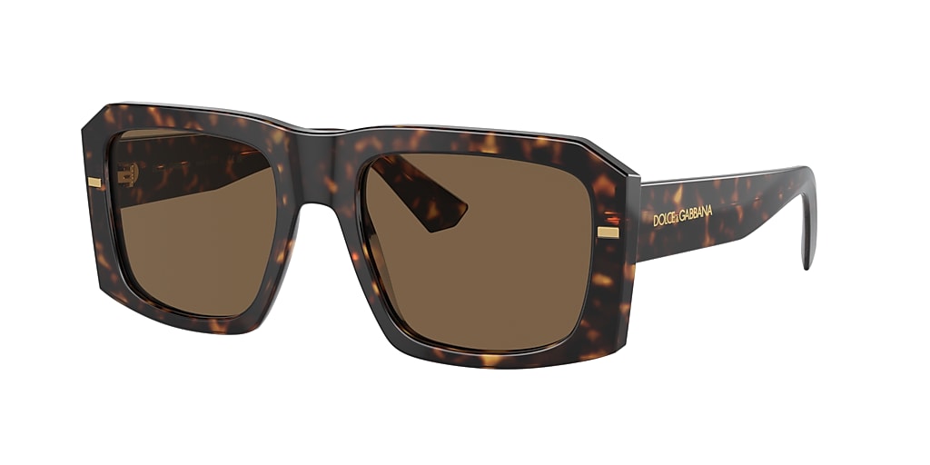 Dolce&Gabbana DG4430 54 Dark Brown & Havana Sunglasses | Sunglass Hut USA