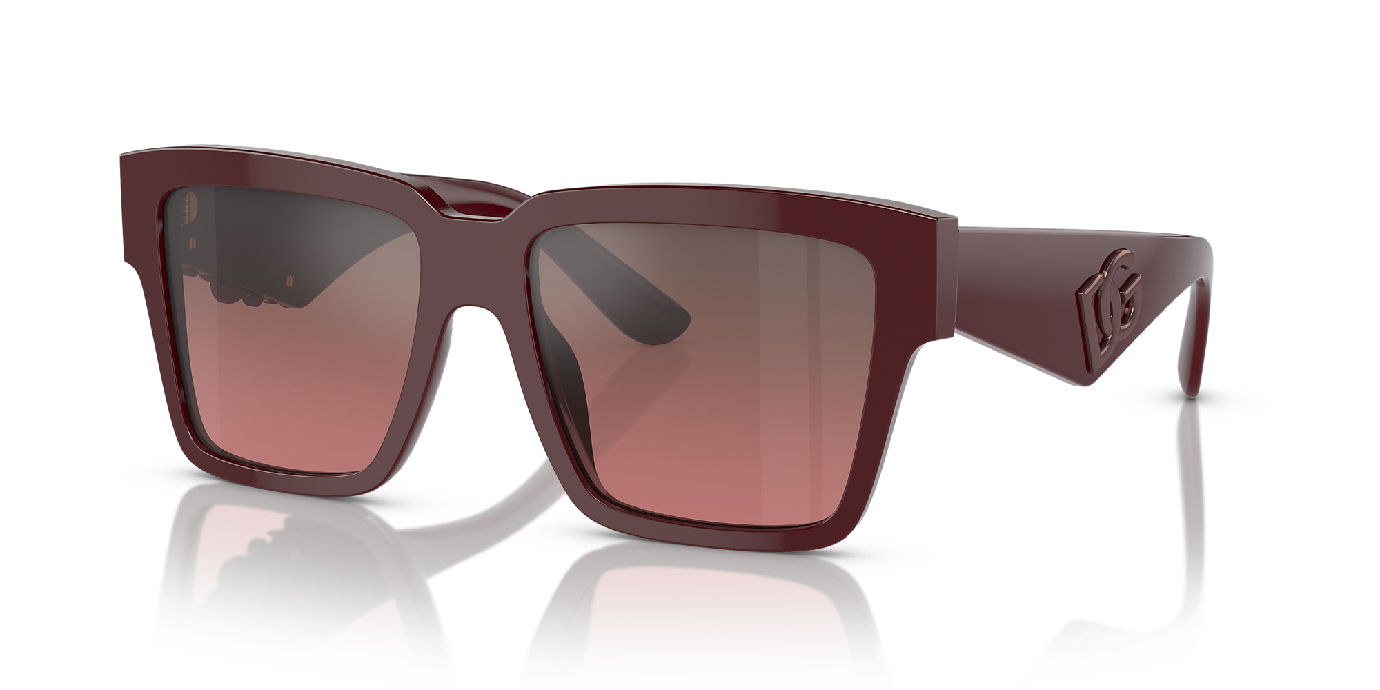 Dolce&Gabbana DG4436 55 Pink Mirror Silver Gradient & Bordeuax ...