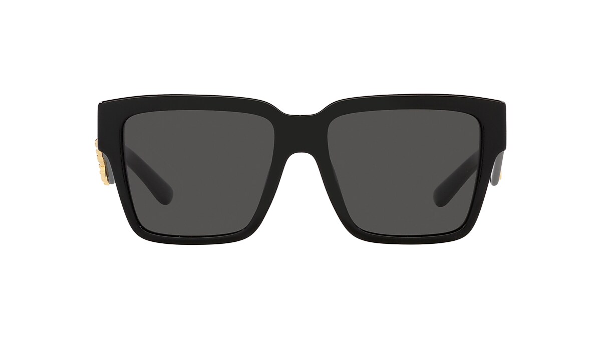 Dolce&Gabbana DG4436 55 Dark Grey & Black Sunglasses | Sunglass 