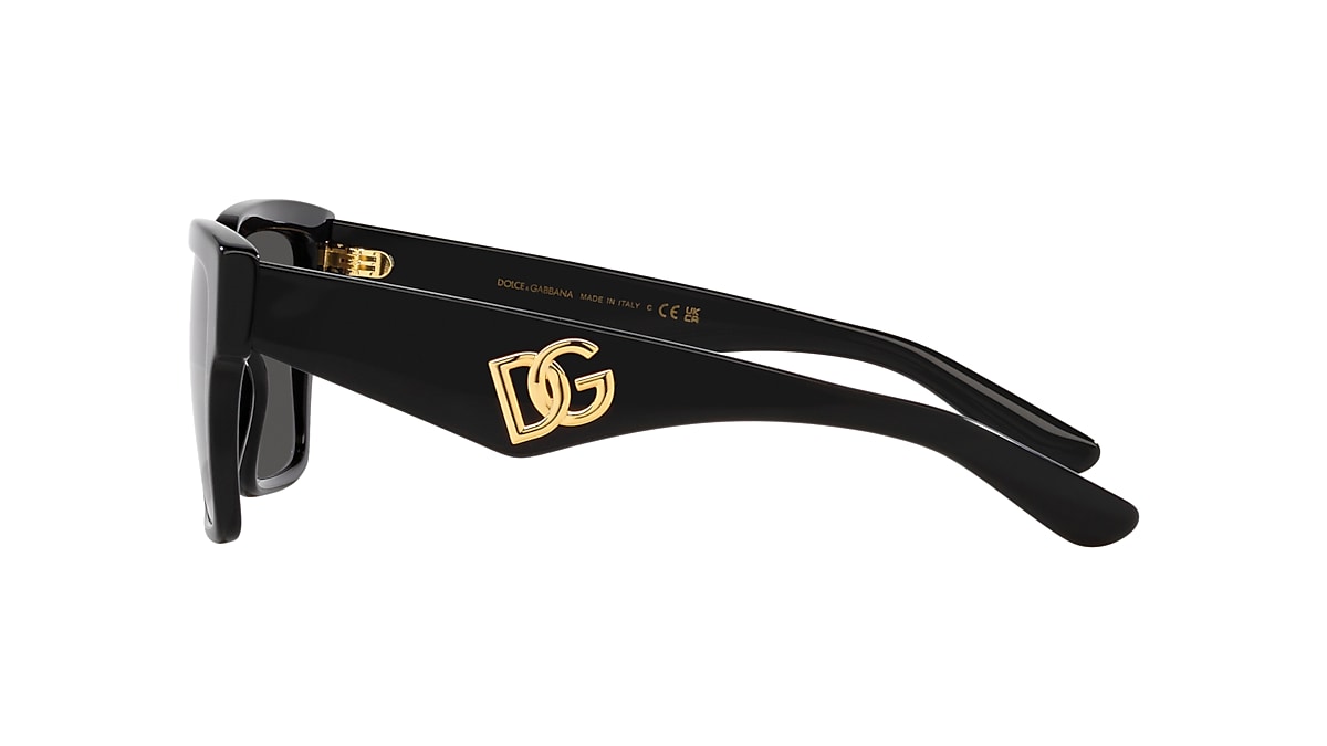 Dolce&Gabbana DG4436 55 Dark Grey & Black Sunglasses | Sunglass 