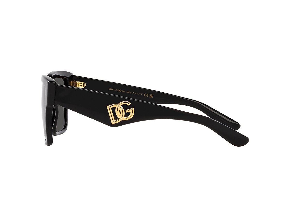 Dolce&Gabbana DG4436 55 Dark Grey & Black Sunglasses | Sunglass 