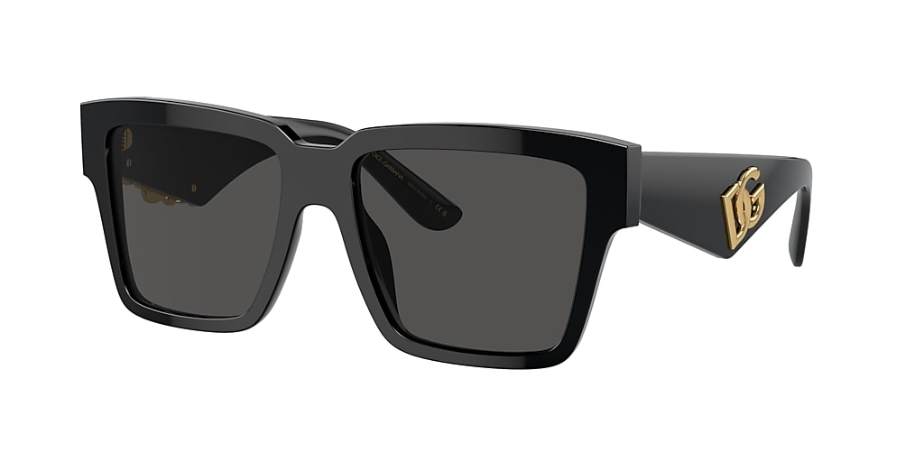 Dolce&Gabbana DG4436 55 Dark Grey & Black Sunglasses | Sunglass Hut USA
