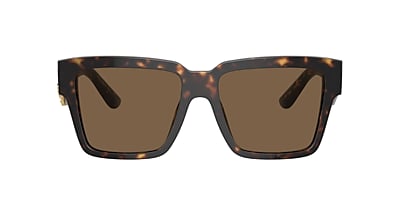 Dolce&Gabbana DG4436 55 Dark Brown & Havana Sunglasses | Sunglass 