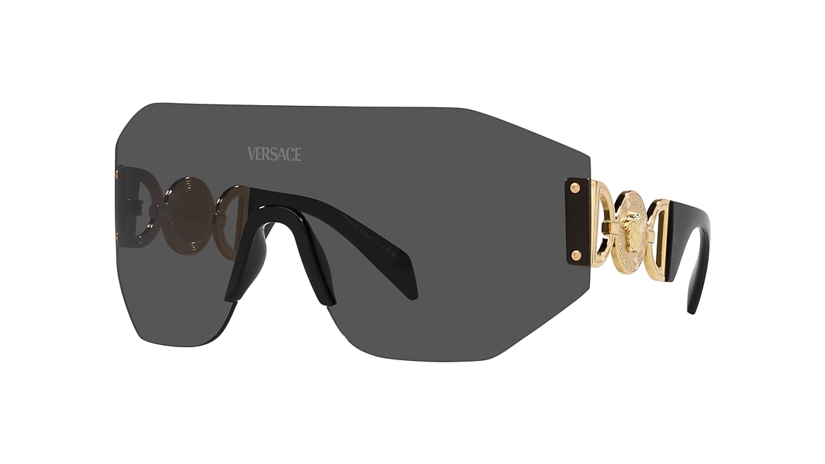 VERSACE VE2258 Dark Grey - Unisex Luxury Sunglasses, Dark Grey Lens