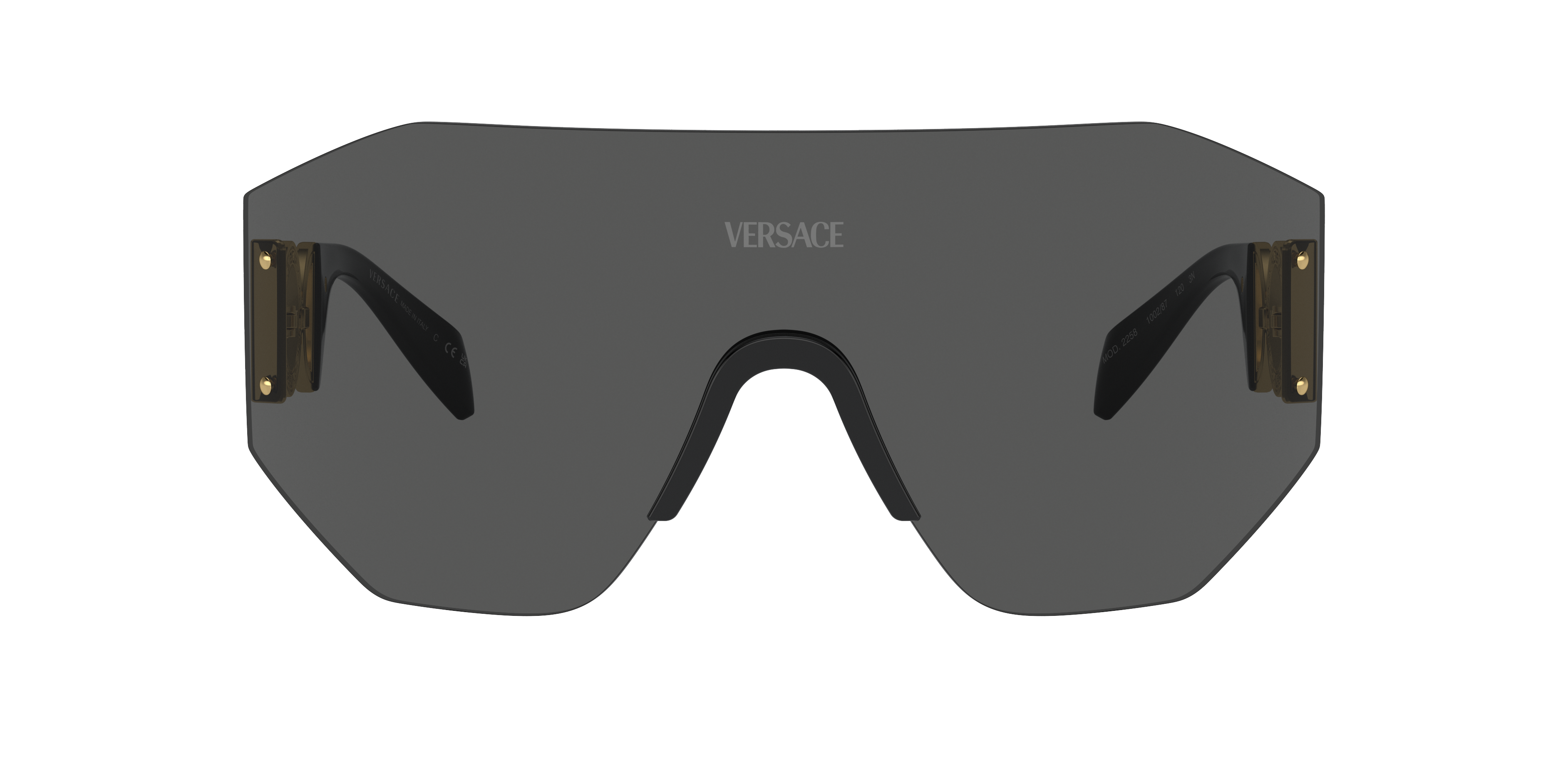 Shop Versace Unisex Sunglass Ve2258 In Dark Grey