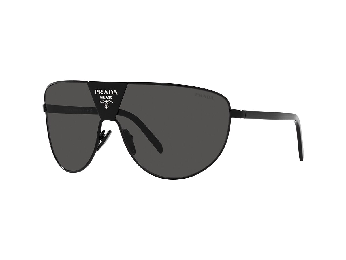 Prada black 2025 aviator sunglasses