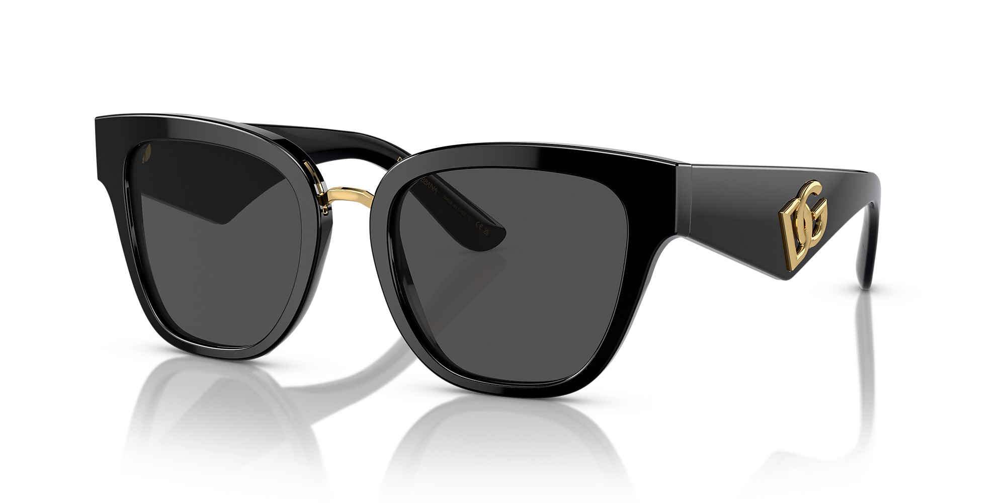 Dolce&Gabbana DG4437 51 Dark Grey & Black Sunglasses | Sunglass Hut USA