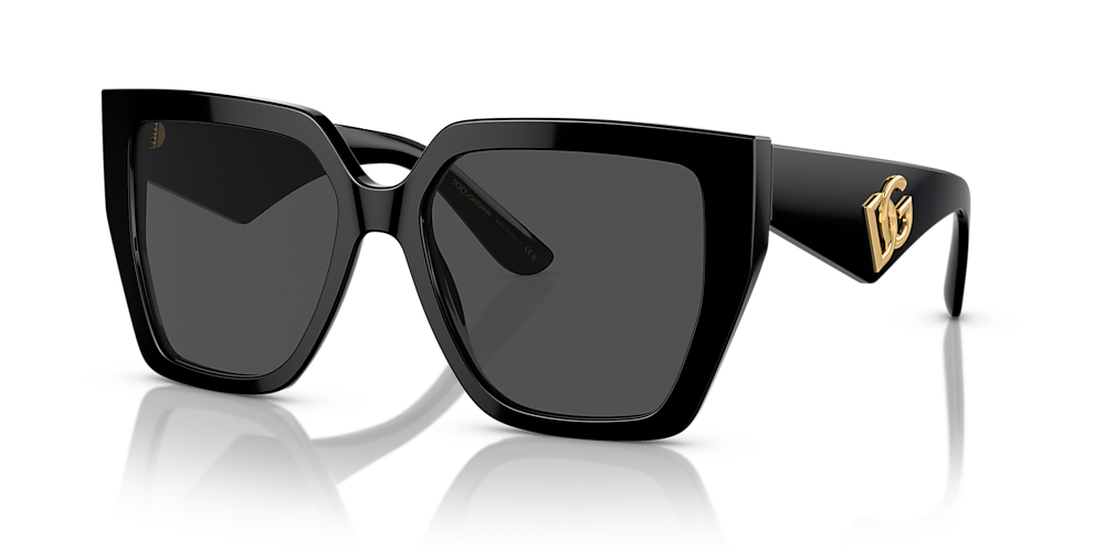Dolce&Gabbana DG4438 55 Dark Grey & Black Sunglasses | Sunglass Hut USA