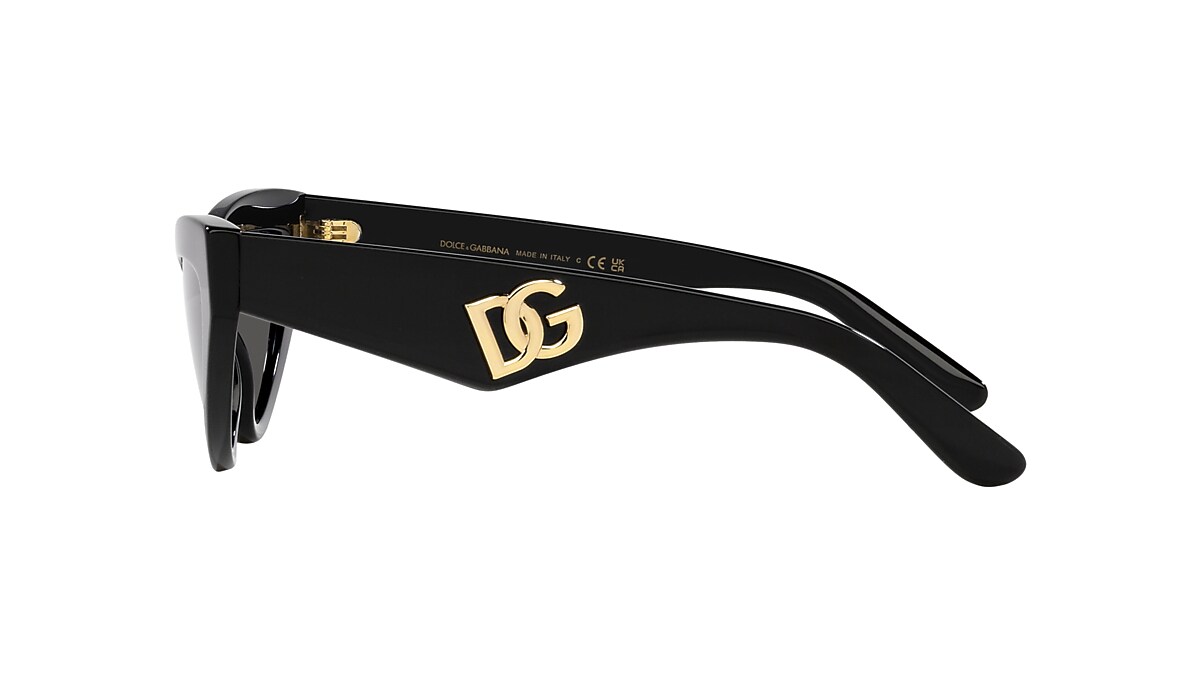 Dolce&Gabbana DG4439 55 Dark Grey & Black Sunglasses | Sunglass 